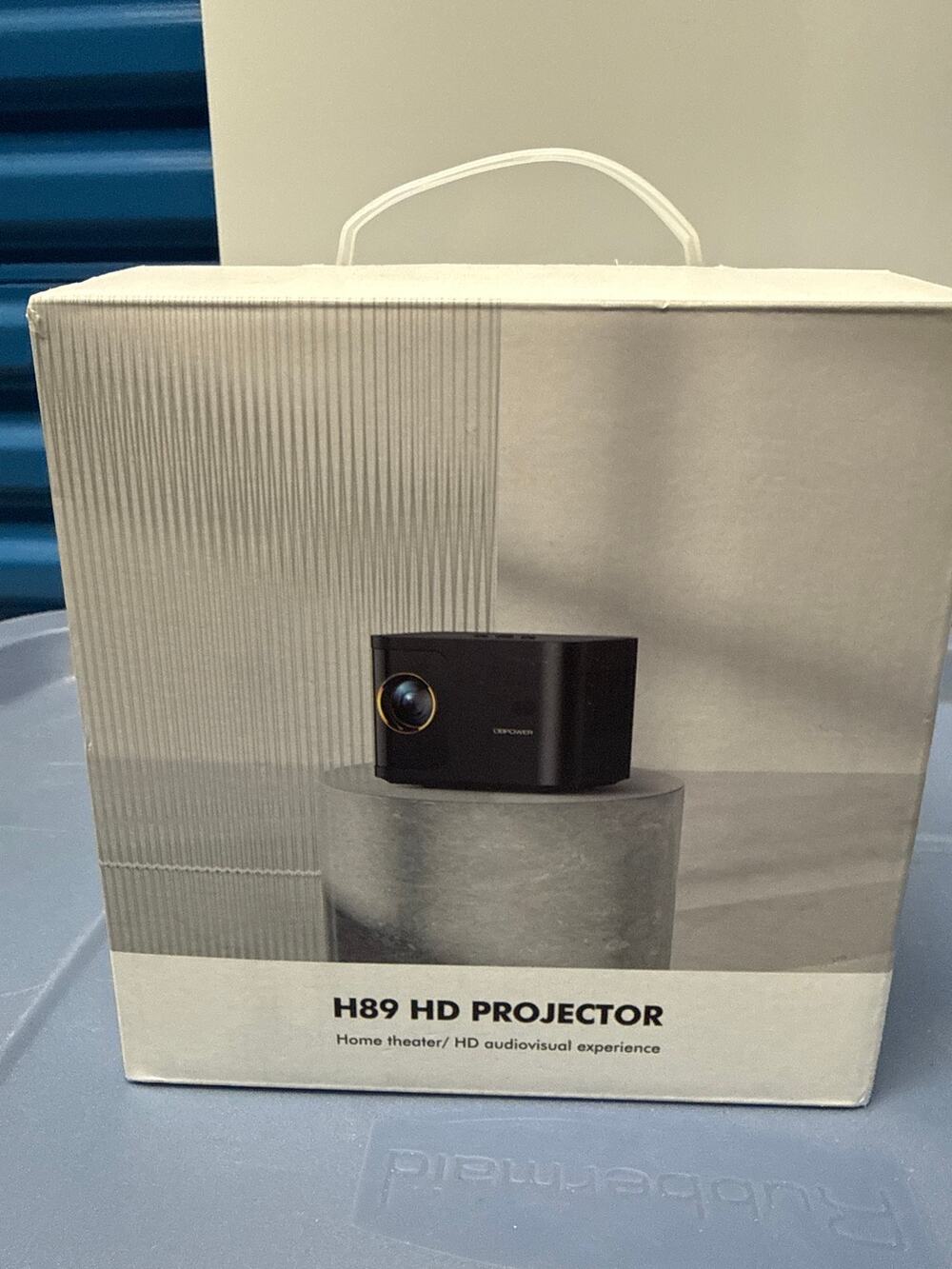 DBPOWER H89 HD Projector 1080P WiFi Home Theater w/ Remote Cables & Box